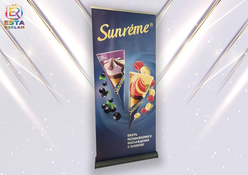 Roll Up Banner Fiyatları 1 Esta 85x200 Luks Rollup